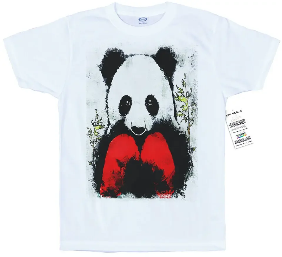 Innocent Fighter T-Shirt Panda Design Y2K tops Unisex Summer Short Sleeve