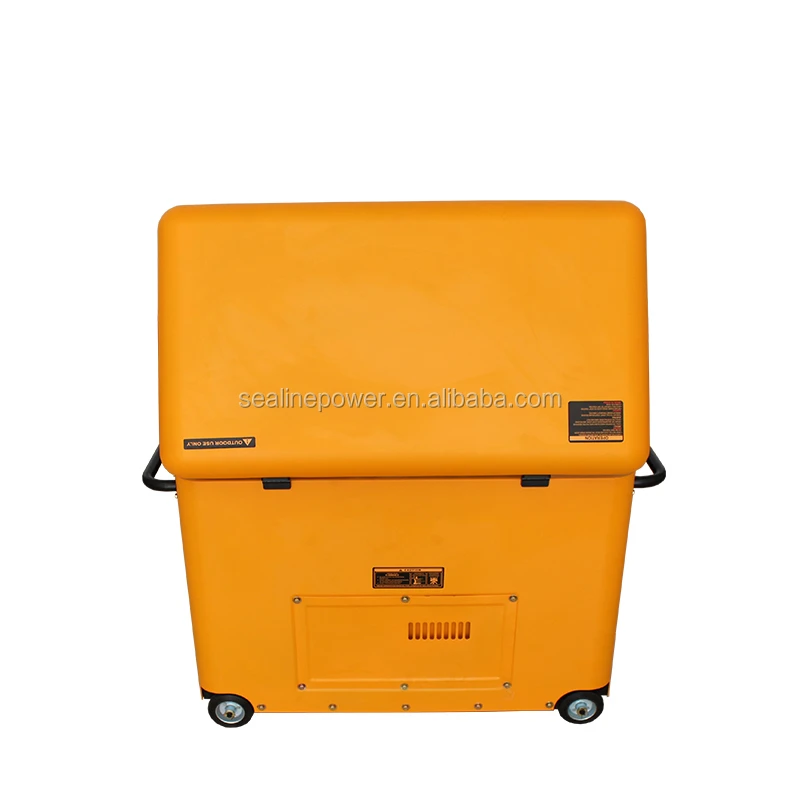 Super silent diesel generator 6KW 6kva Single cylinder air cooled generator set soundproof generator