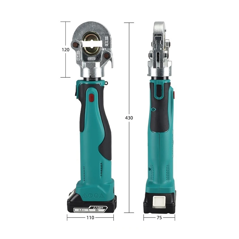 ES-300/400 Battery Powered Hydraulic Crimping Tools Crimping Pliers Professional Compression Cable Crimper for Cable Connecting