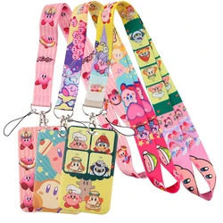 Kirby Leuke Lanyard Voor Key Nekkoord Lanyard Card Id Badge Houder Sleutelhanger Sleutelhanger Sleutel Ringen Accessoires Geschenken