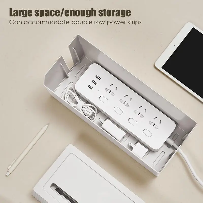 สายออแกไนเซอร์จัดเก็บกระจายความร้อนและการออกแบบพาร์ทิชันกล่องเก็บของช่องเสียบโทรศัพท์พร้อมฝาปิดกันฝุ่น