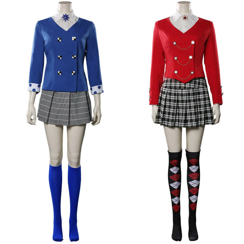 

Movie Heathers Veronica Sawyer Cosplay Costume Adult Women Girls Stage Skirt Suit Halloween Uniform Outfit Performance