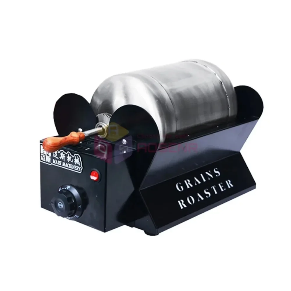 

220V Home Use Small Coffee Roaster Electric Stainless Steel Dry Sesame Peanut Coffee Bean Nuts Roasting Machine 1.5KW