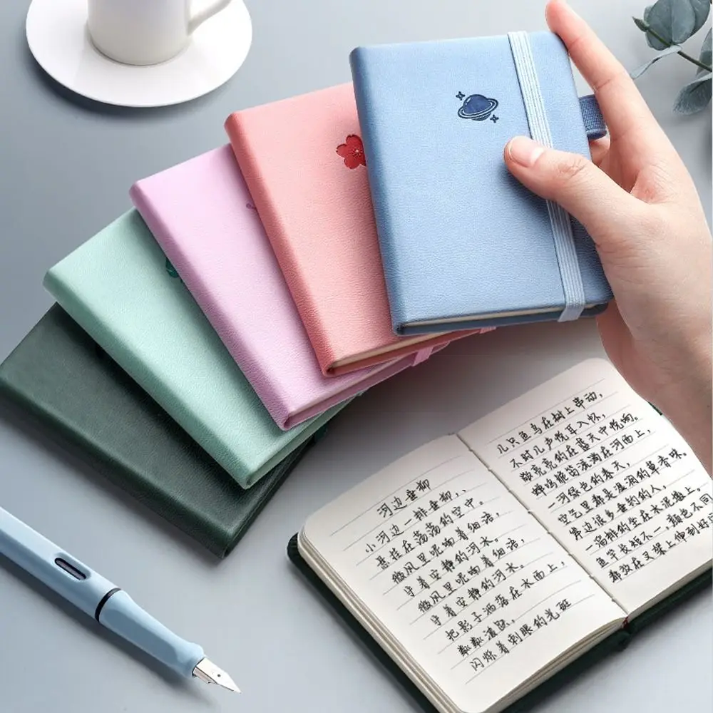Draagbare Memo Dagboek Planner A7 Mini Notebook Agenda Organisator Notities maken Zak Kladblok Woordboek Dagboek Notebook Office Supply