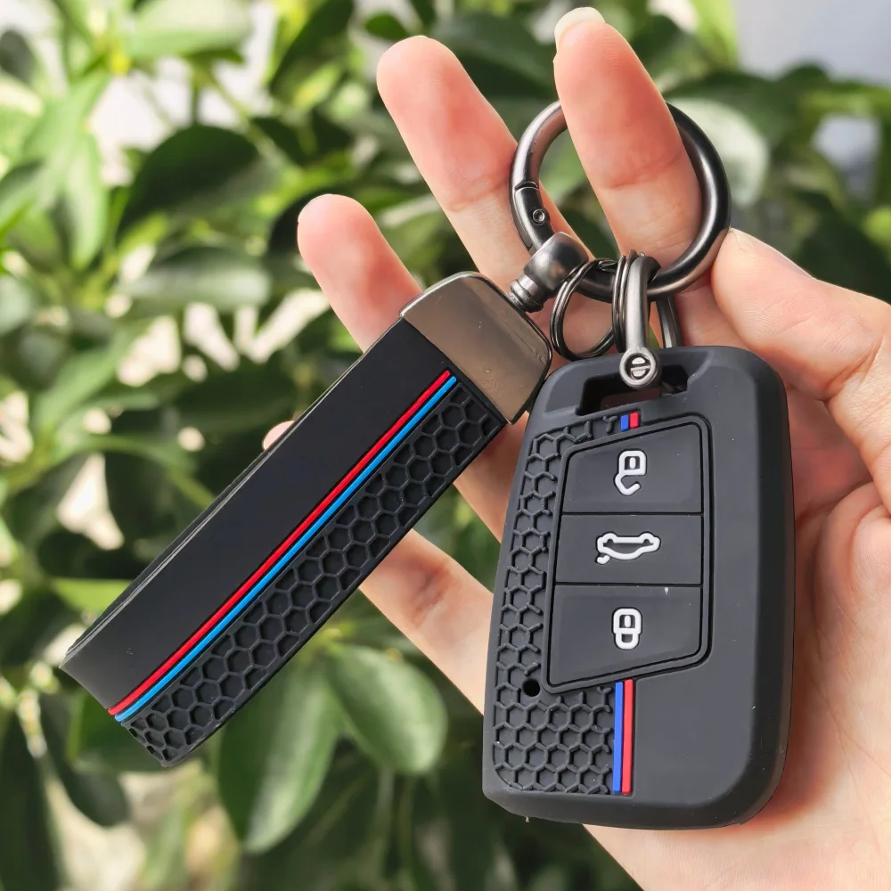 Car Key Cover Case Fob Keychain for VW Volkswagen Magotan Magotan GTE Passat B6 B7 B8 CC Arteon for Skoda Fabia Superb A7 Kodiaq