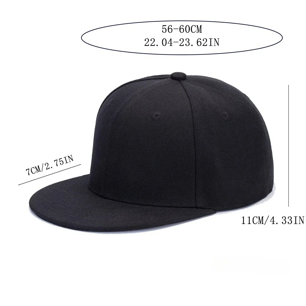 1 flat edge baseball cap cap American trend hip-hop hat High quality can be used for embroidery logo sunshade and sun protection