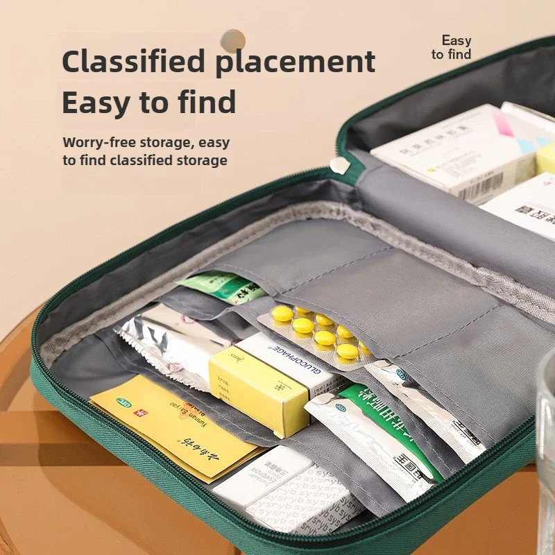 حقيبة طبية كبيرة للسفر مجموعة الإسعافات الأولية حقيبة طبية حقيبة تخزين محمولة مجموعة الحبال صندوق دواء للتخييم في حالات الطوارئ في الهواء الطلق