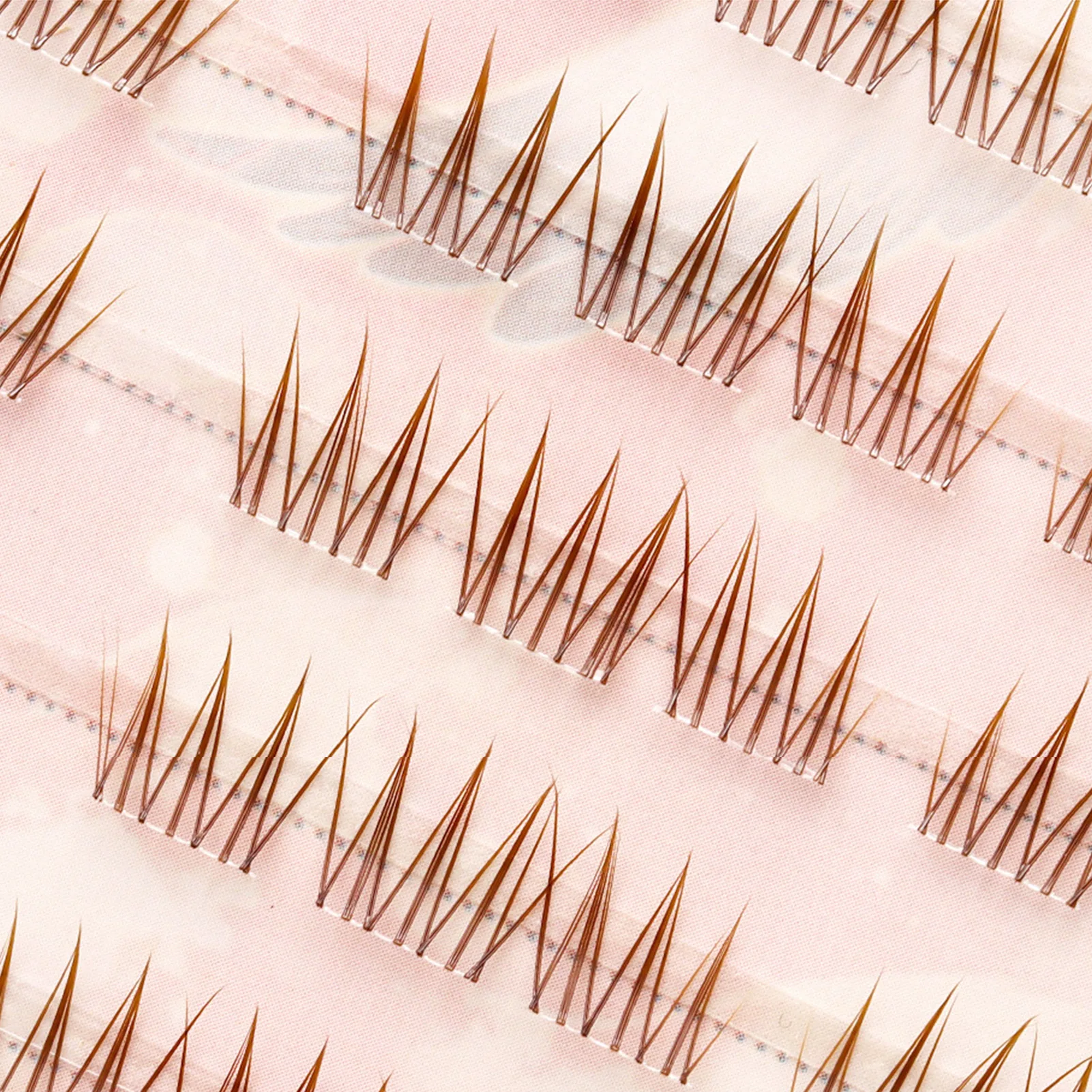 Korean Style False Eyelashes Black Brown C Curl Cluster lash Natural Fluffy High Volume Daily eyelash Makeup accessories