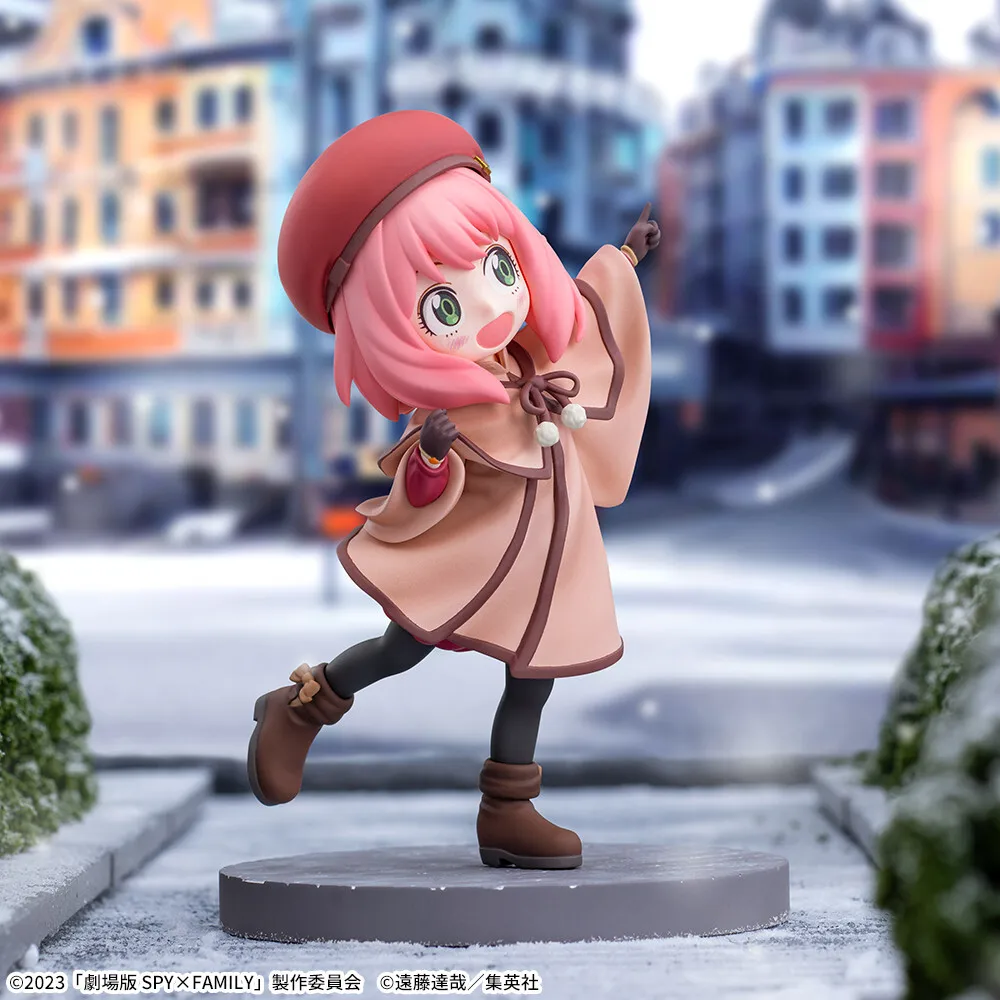 15CM Anime Anya Forger Figure Gekijouban Spy × Family Code White Kawayi Cute Model Toy Gift Collection Set Toy Action Figure