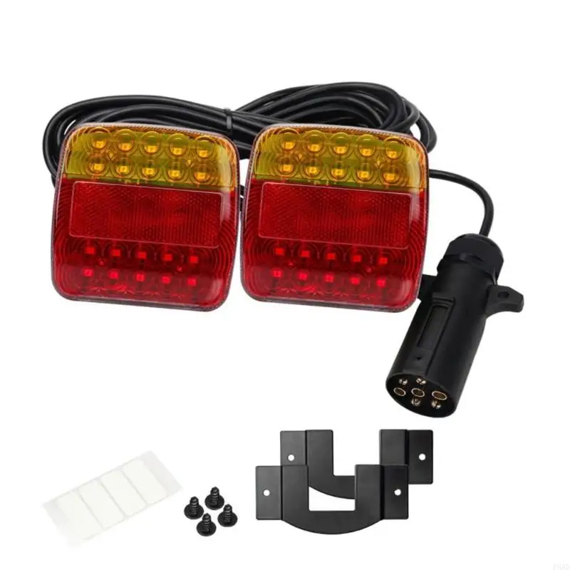 

12-24V High Brightness LED Trailer Light 7 Pin For Trucks Waterproof ABS Housing