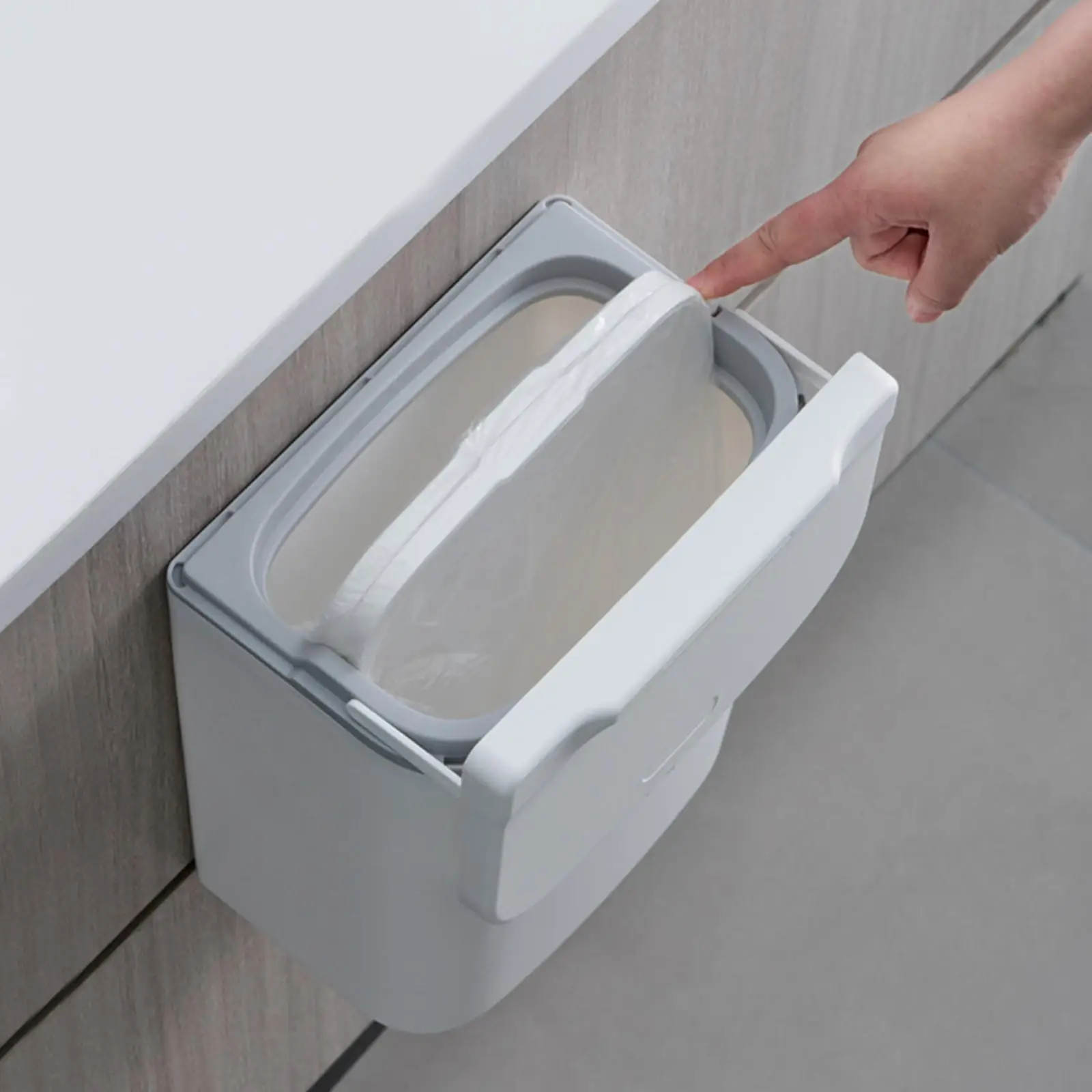 

Under Sink Garbage Trash Can Multifunction Two Installation Methods Kitchen