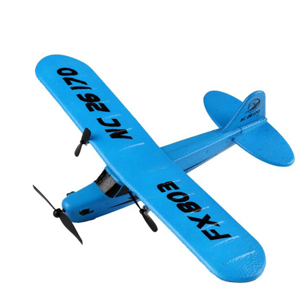 

Радиоуправляемый самолет, синий самолет, уличный планер, 2,4 г, двусторонние фиксированные крылья, высокая стабильность, подарок для длительного полета