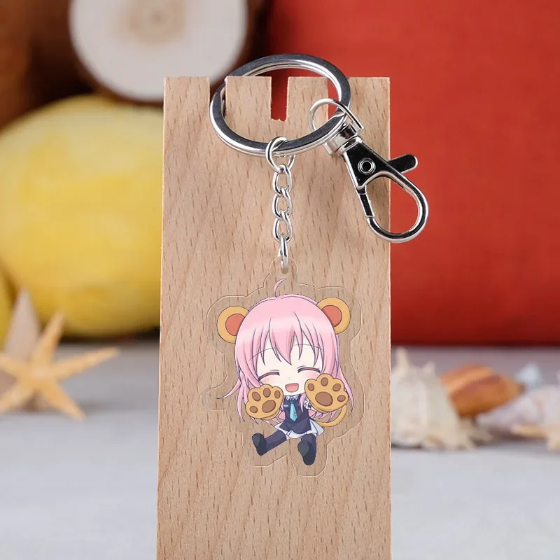 Anime Happy Sugar Life Acrylic Keychain Toy Figure Matsuzaka Satou Bag Pendant Double sided Key Ring Gifts