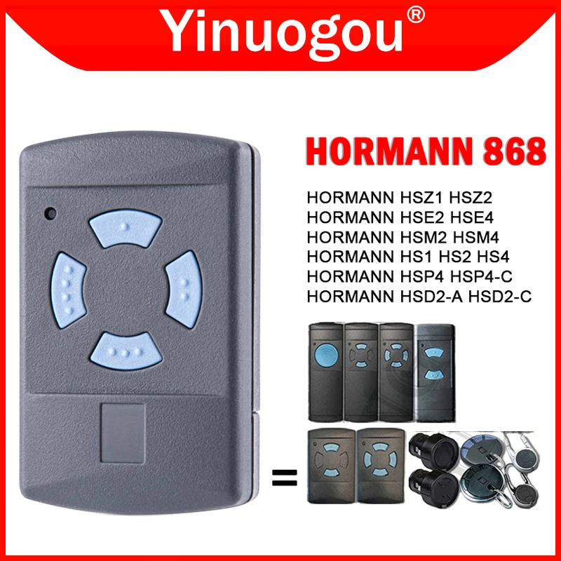 

HORMANN Remote Control 868 MHz HORMANN HSM2 HSM4 HSE4 HSE2 HS1 HS2 HS4 Garage Gate Remote Control 868.35MHz Handheld Transmitter