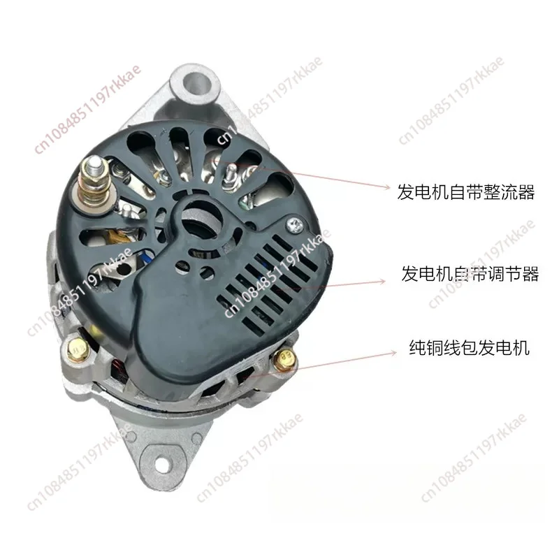 Permanent Magnet DC Brushless Generator Small Copper Wire Package 14/28V 2000W High-Power Generator for Tricycle Tractor