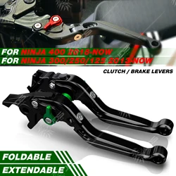 Pour Kawasaki NINJA 400/300/250/125 Levier d'Embrayage Levier de Frein Ensemble de Leviers à Main Frein et Embrayage Réglable Rabattable Extensible Accessoires Moto Pièces Détachées