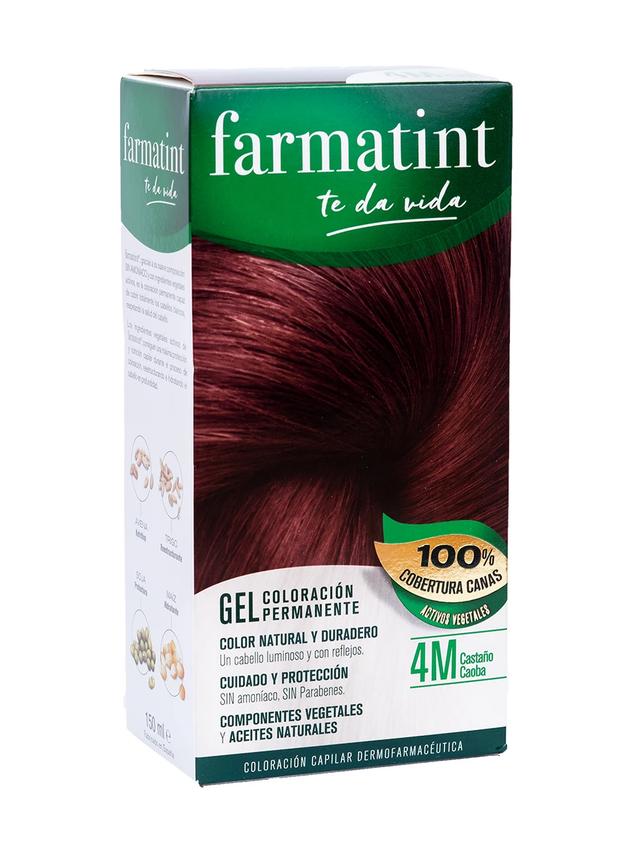 Farmatint 4m mahogany chestnut 135 ml-covers gray hair and protects hair