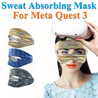 For Meta Oculus Quest 2 Accessories VR Eye Mask Cover Breathable Sweat Band Virtual Reality Headset For Quest 3 Pico 4 PSVR2 HTC