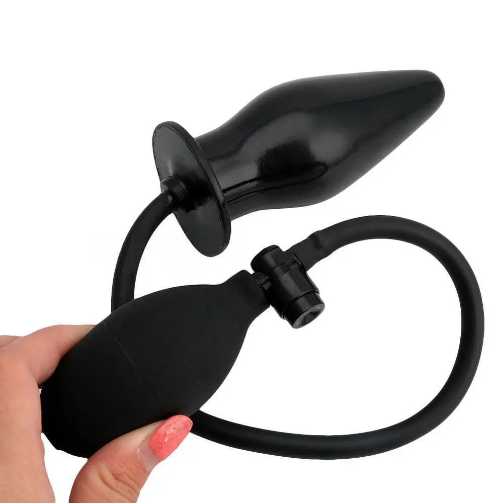 

INFLATABLE-RUBBER-ANAL-BUTT-PLUG-REALISTIC-DILDO-PUMP-MASTURBATION-ADULT-SEX-TOY