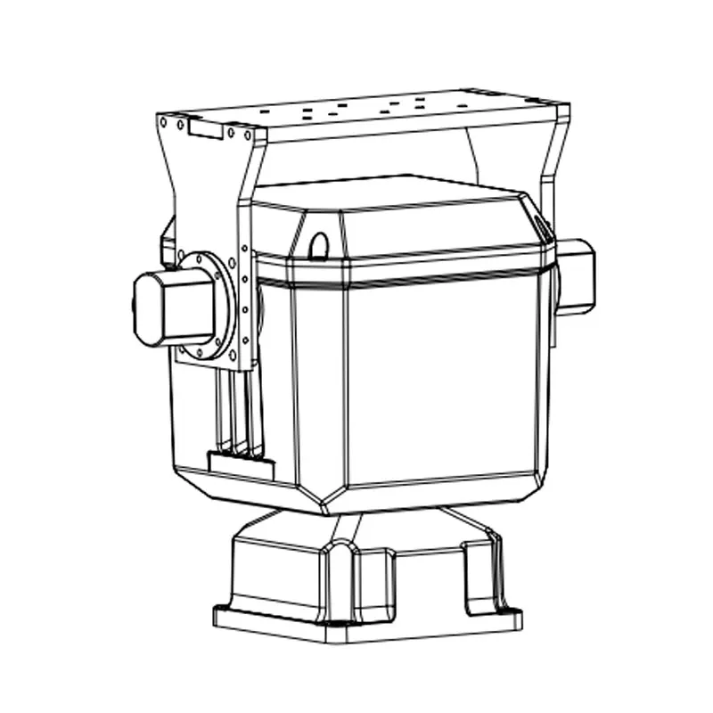 aiptz 10~40Kg ±0.005° pan-tilt system,servo motor harmonic drive structure design,RS422 comm suppor Pelco protocol