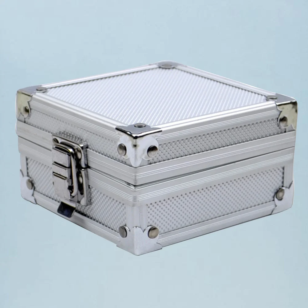 

Aluminum Alloy Box Waterproof Dustproof Storage Container Lockable Case With Sponge Insert For Tattoo Accessories Organizer