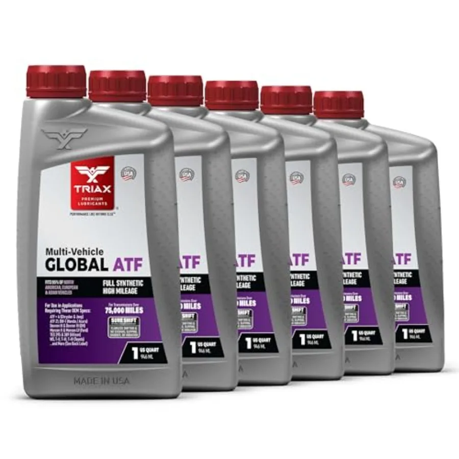 

Multi-Vehicle Global ATF Full Synthetic Compatible with Honda DW-1 Dexron III and VI Mercon V Nissan Matic ATF +4 TES 295 and M
