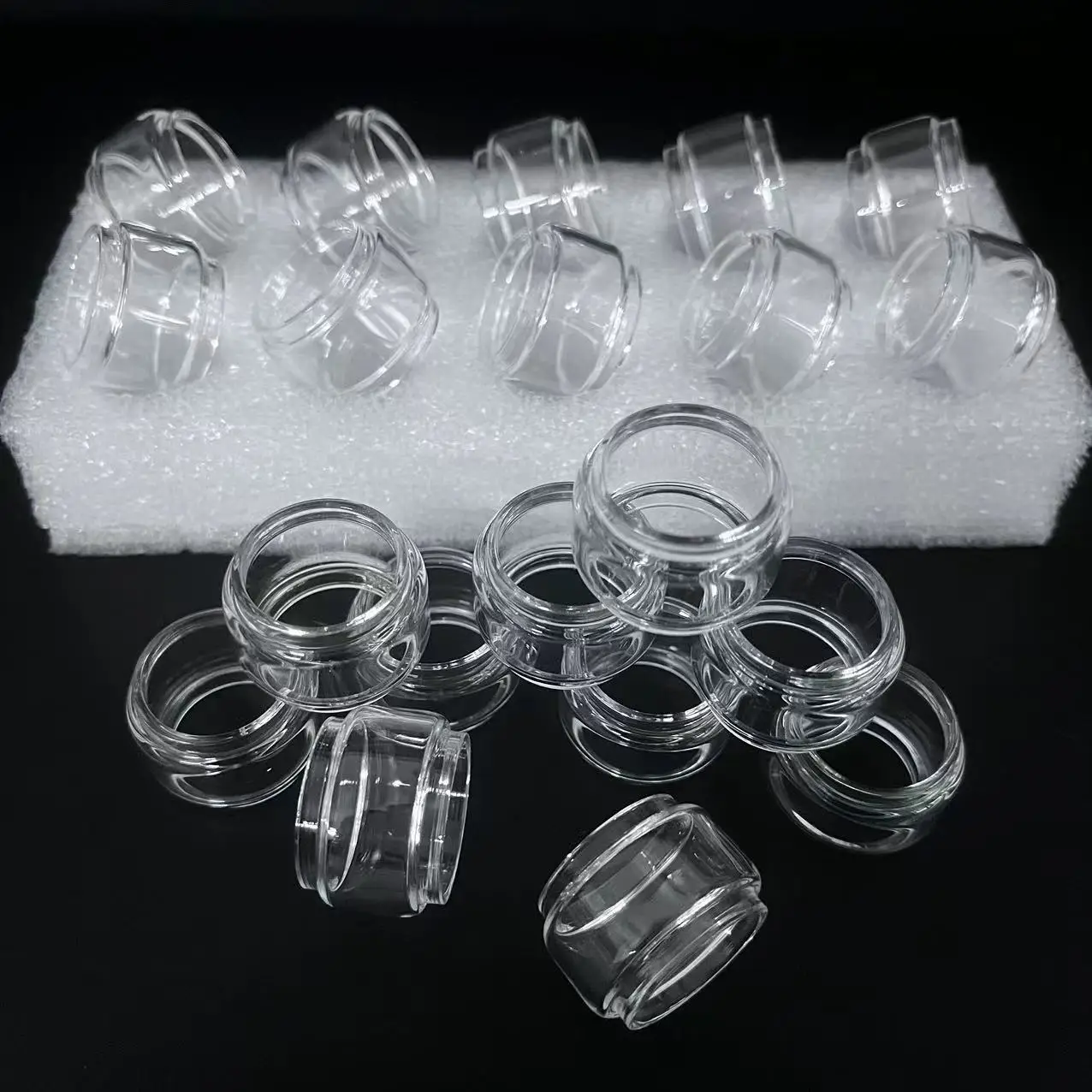 50PCS Bubble Straight Glass For Zeus X Mesh Subohm Dead Rabbit V3 Kylin Mini V2 M Pro NRG SKRR S Bulb Normal Glass