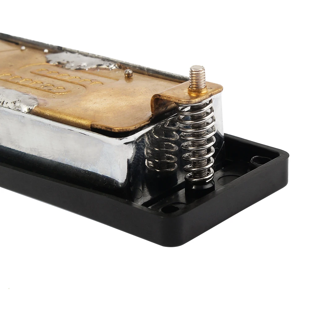 

2 Pcs Black Frame Pickup Mini Pickups Electric Guitar Humbucker Double Coil Durable Bridge and Neck