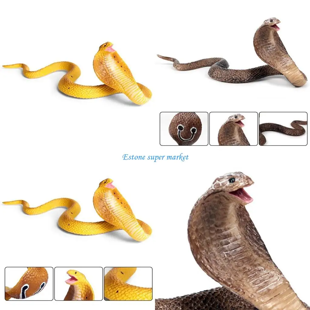 

090B Realistic Garden Snake Decoy Snake Figurine For Bird Deterring Prank Use