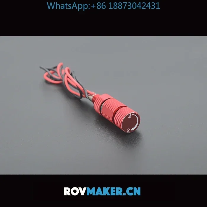 ROV waterproof switch metal button switch small circuit modification start button 8mm fine tooth 0.75