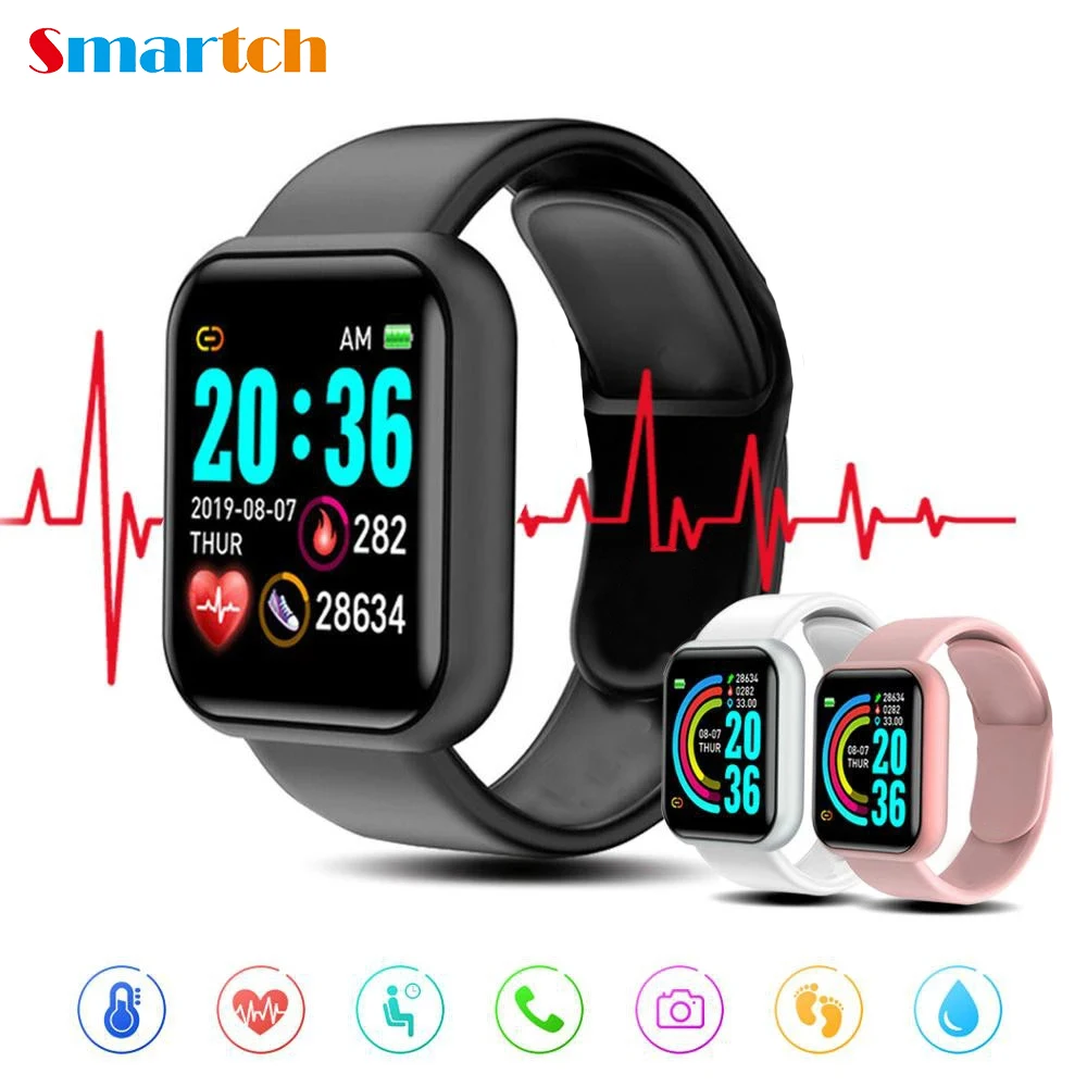 

Smart Watch for Women Men Sport Bluetooth Smart Band Heart Rate Monitor Blood Pressure Fitness Tracker Bracelet for Android IOS