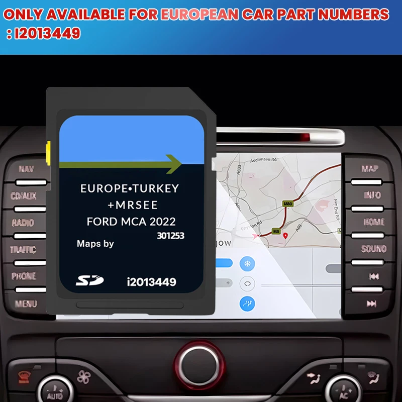 

New EuroMap FOR Ford MCA 2022 Navigation SD Card Focus Kuka S-Max Mondeo GPS SD Card