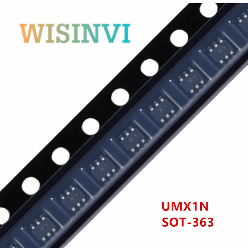 50PCS EMX1T2R EMX1 marking X1  SOT-563 ＆UMX1NTN UMX1N X1 SOT-363 ＆ IMX1T110 IMX1  X1 SOT-457 dual transistors