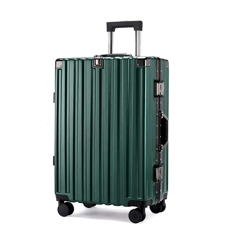 Valise à roulettes universelle avec cadre en aluminium, bagages de taille moyenne, valise de voyage, étui à roulettes avec mot de passe, nouvelle mode