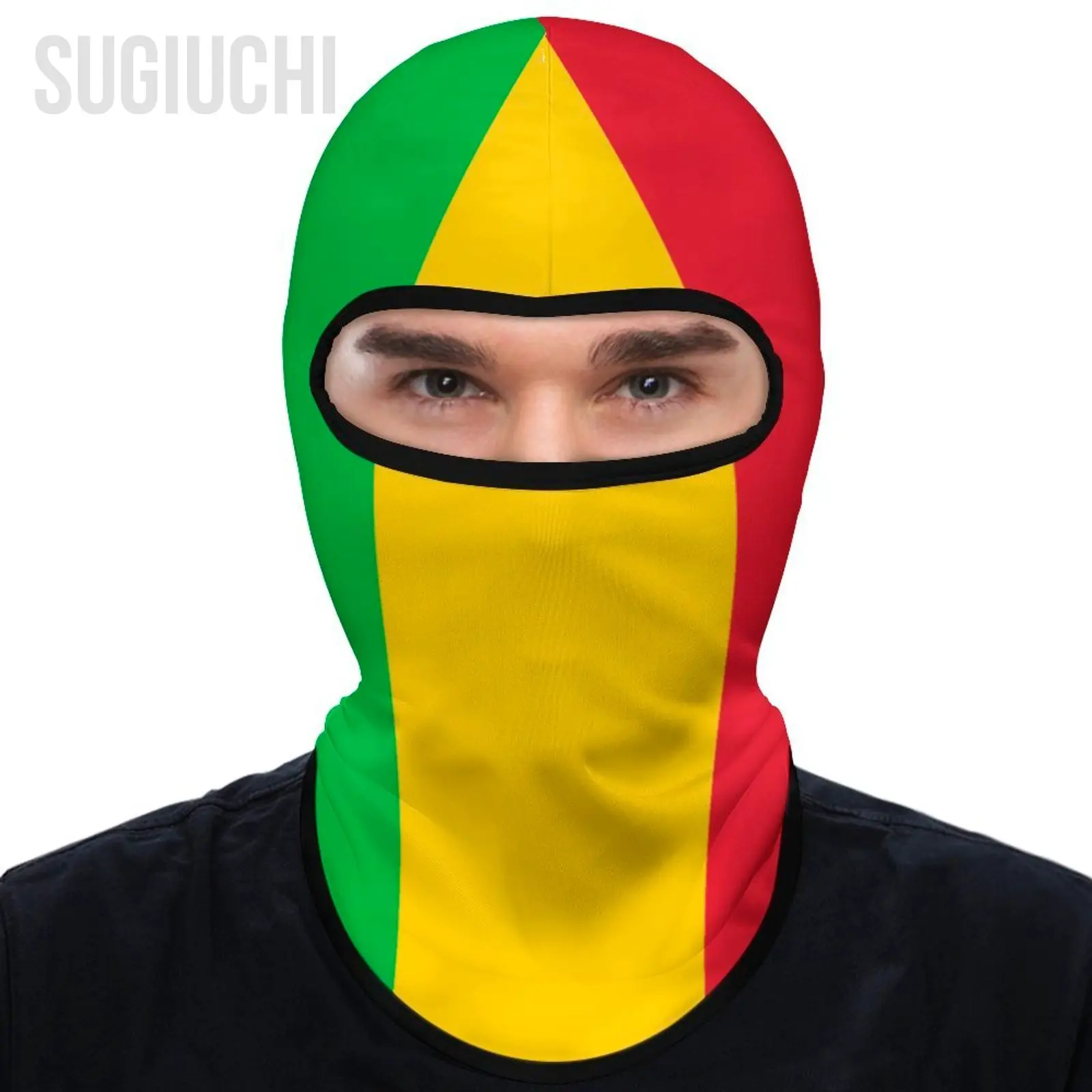 

Mali Flag Outdoor Cool Sunscreen Motorcycle Face Mask Moto Biker Wind Cap Mask Stopper Windproof Bicycle Cycling Headgear