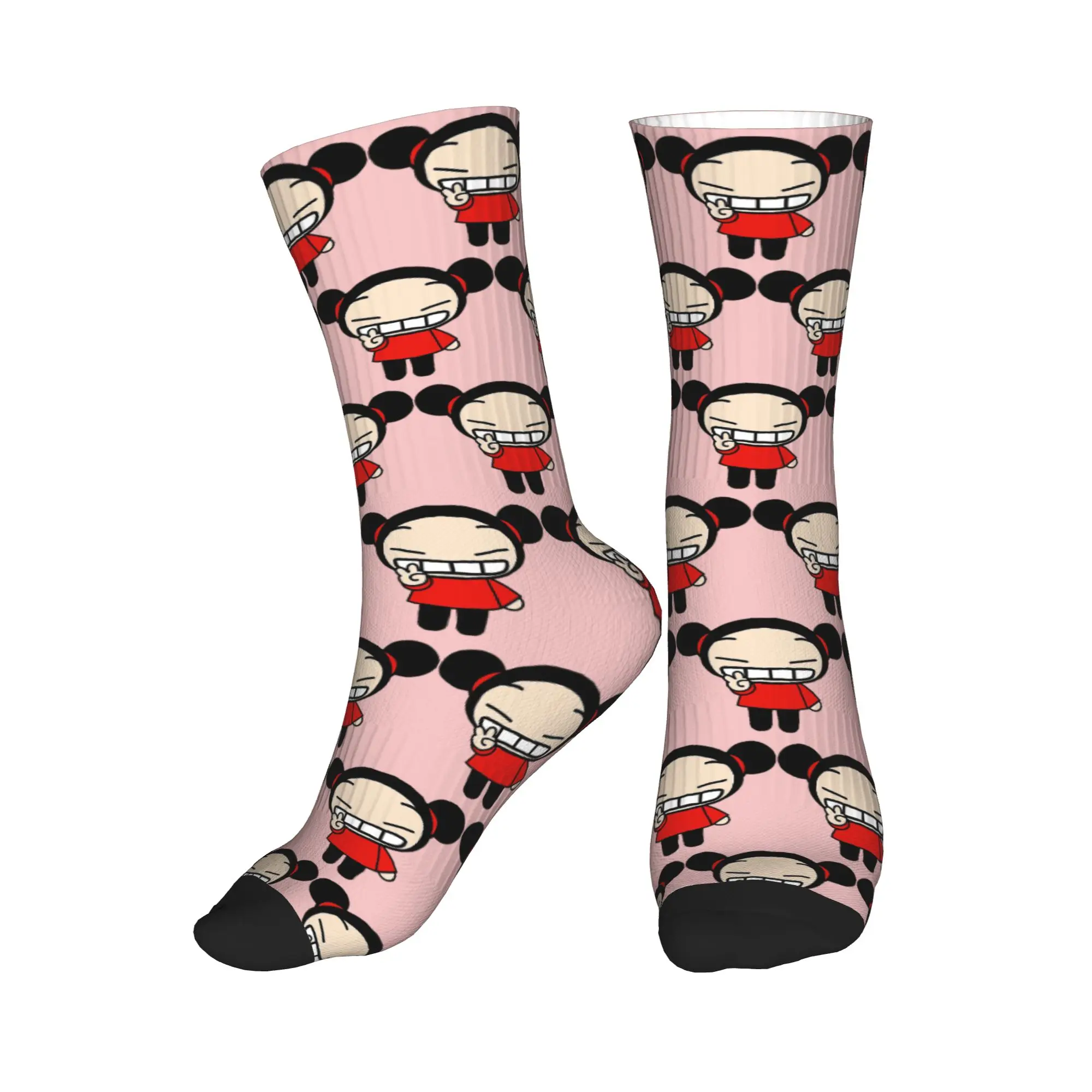 

Всесезонные спортивные носки средней длины с мультяшным принтом Пука, супермягкие, модные, для мужчин и женщин