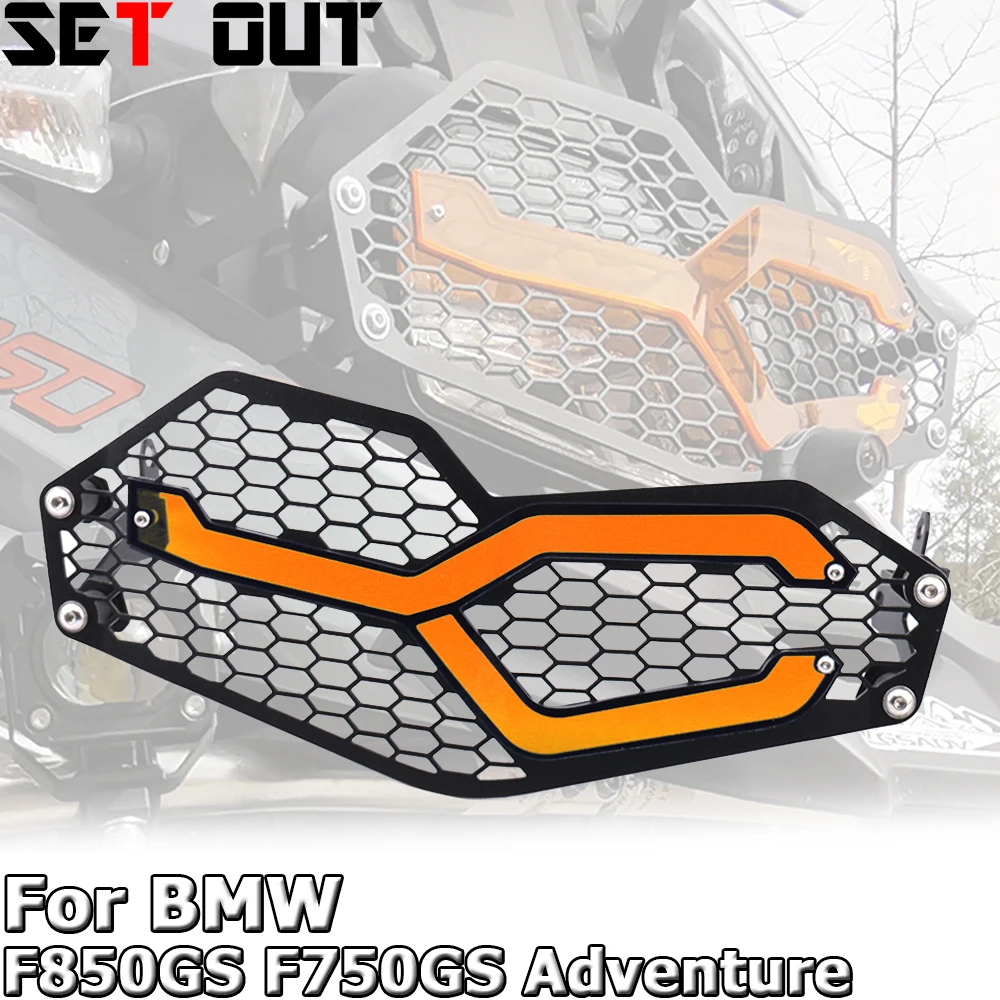 

For BMW F850GS F750GS Adventure 2018-2022 Motorcycle Accessories Headlight Protector Head Lights Grille Protection Guard Cover