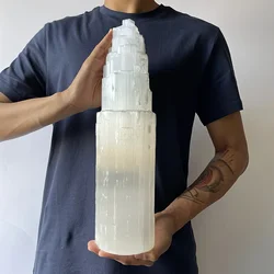 Gypsum crystal tower DIY decoration eliminates negative energy and brings good luck. The first choice for holiday gifts