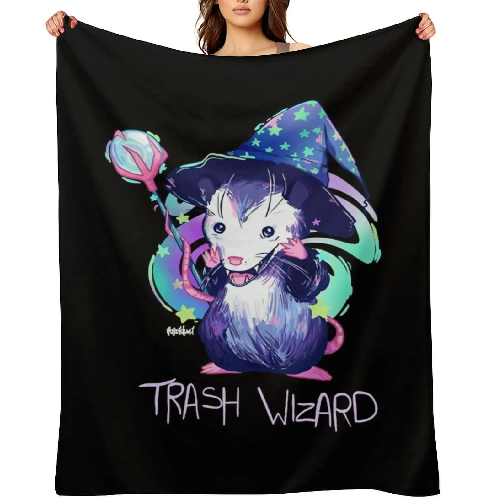 

Trash Wizard Throw Blanket Weighted Decoratives Single Blankets