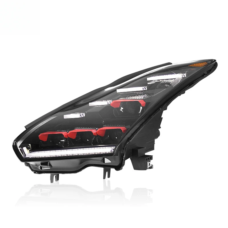 Suitable for 07-23 Nissan GTR headlight assembly R35 modified matrix LED lens daytime running and flowing lights