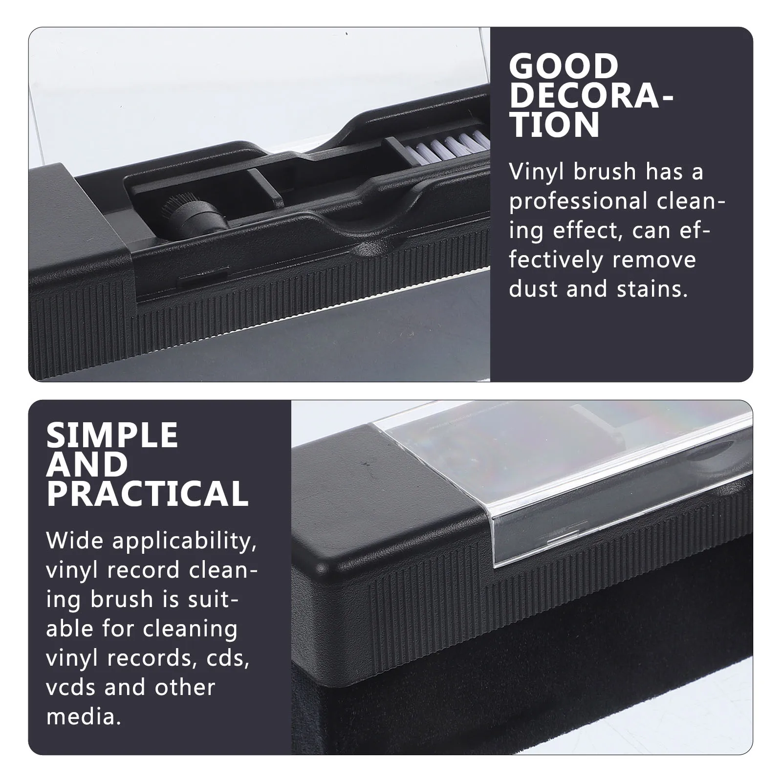 

Vinyl Cleaner Record Brush Anti Static Cleaning Kit for Records Player Accessories Dust Removal Tools