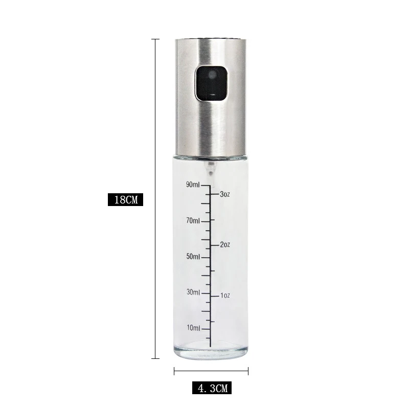 Barbecue Olive Oil Spray Diffuser Portable Tool Oil Spray Bottle Salad Oil Dispenser Leak-Proof Soy Sauce Spray Pitcher 100ML