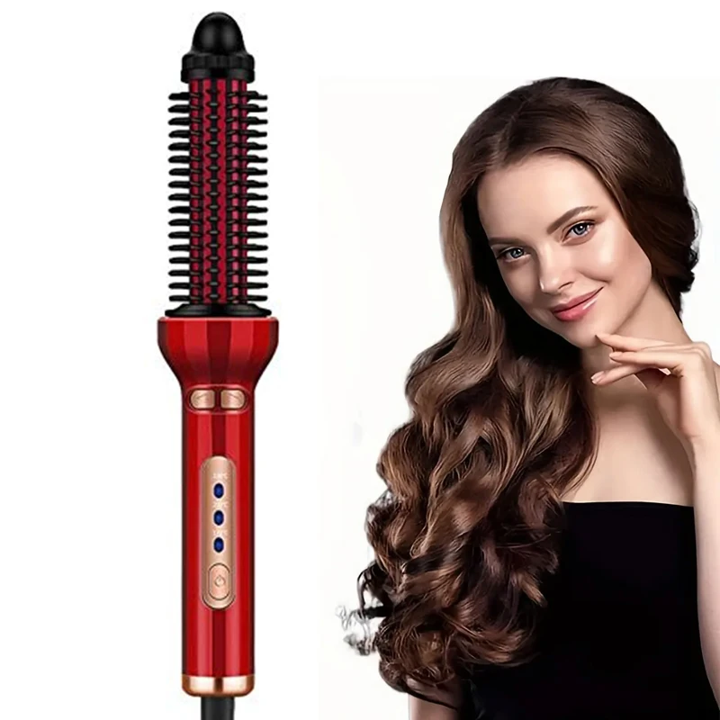 

Portable curling comb, ceramic hot-rolled smooth brush, PTC heated curling iron, heated hair brush, household styling tools