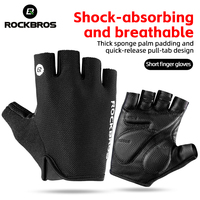 ROCKBROS Bike Gloves Half Finger Summer Breathable Anti-slip SBR Pad Shockproof MTB Road Bicycle Gloves Cycling Shorts Gloves