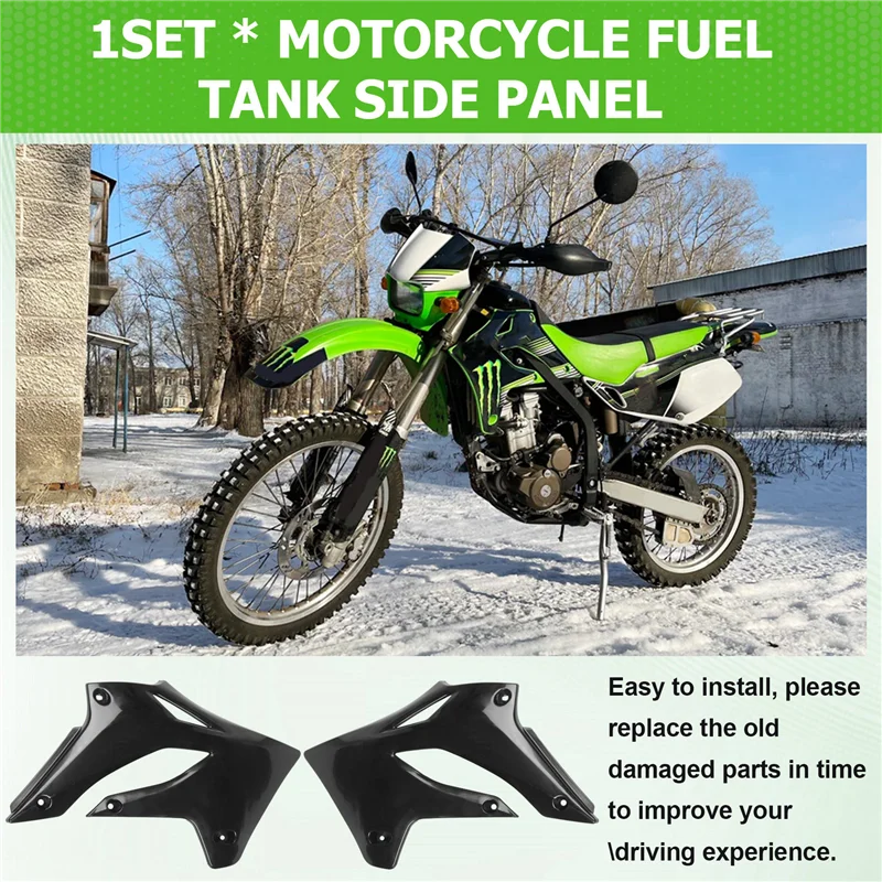 

For Kawasaki KLX 250 KLX 300 1993-2007 Motorcycle Fairing Side Covers Fuel Tank Side Panel Guard Motocross Accessories