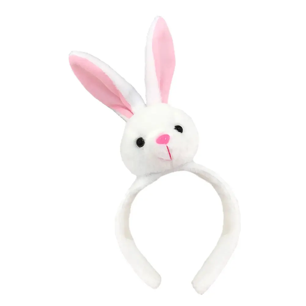 

Белая повязка на голову с кроликом, элегантный дизайн, обруч для волос для вечеринок, Пасхи, маскарадов, аксессуар для костюма, фотосессий