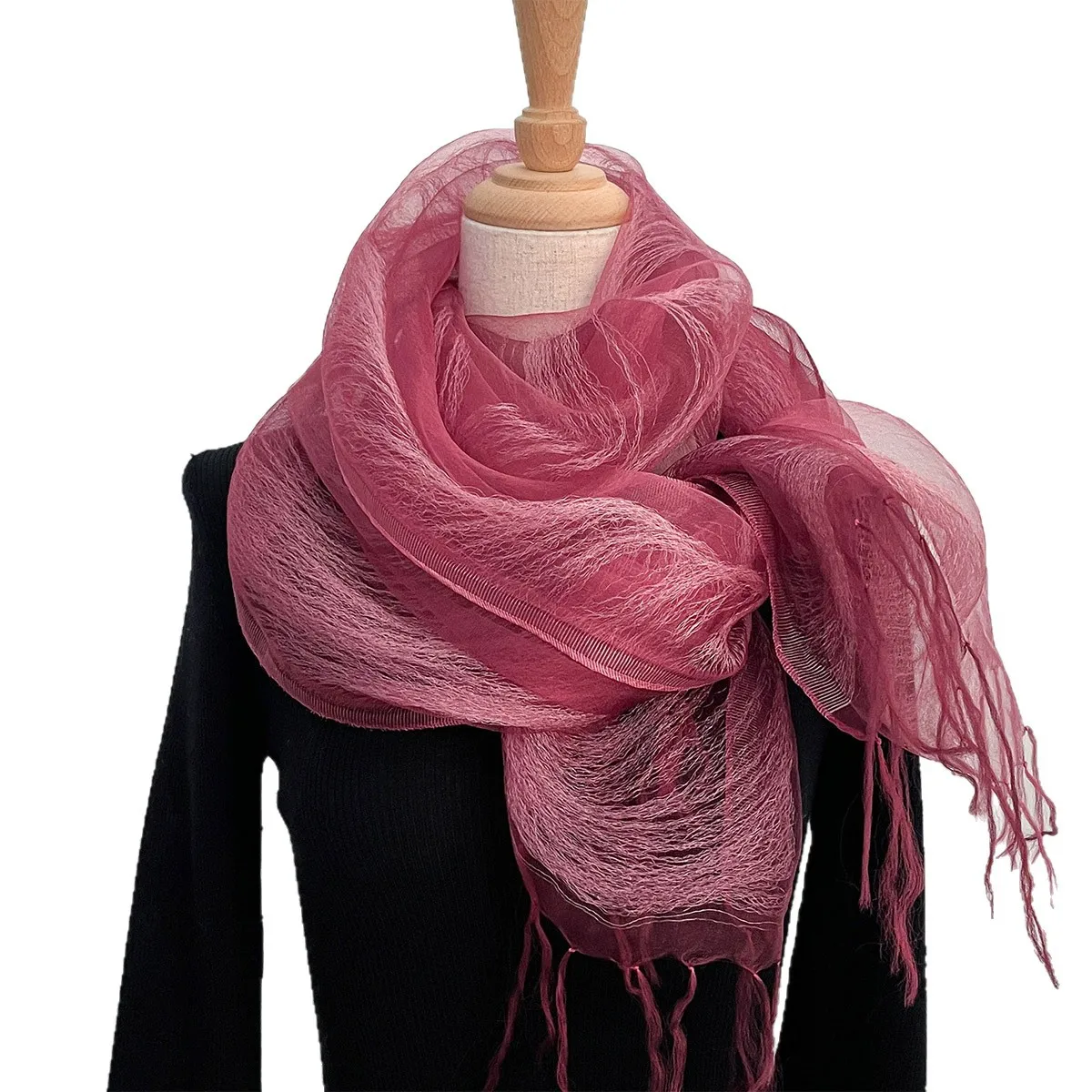 Luxury Brand 100% Real Silk Women Scarf Warm Shawls Lady Wraps Bufanda Pashmina solid Scarves Foulard Wholesale Hijab Bandana
