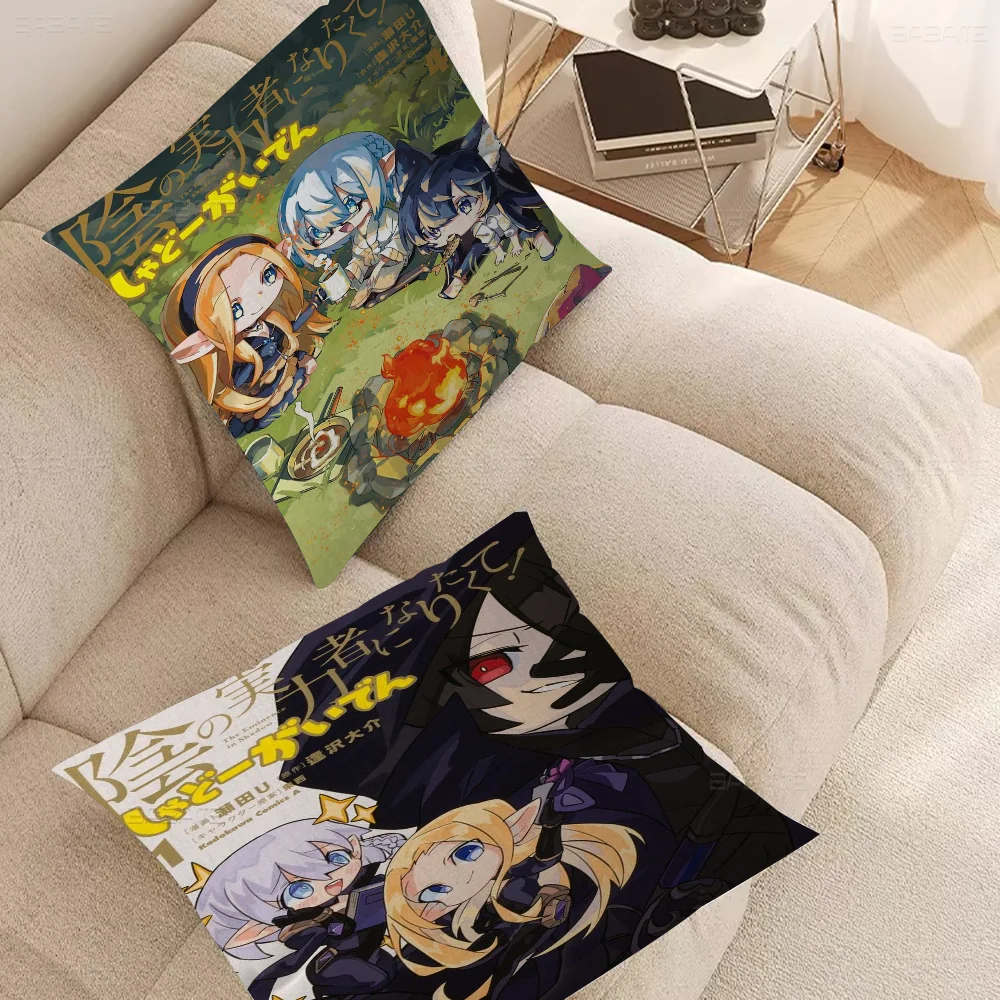 The E-Eminence In S-Shadow Pillow Covers Cartoon Sofa Decorative Home Double-sided Printing Short Plush Cute Cushion Cover