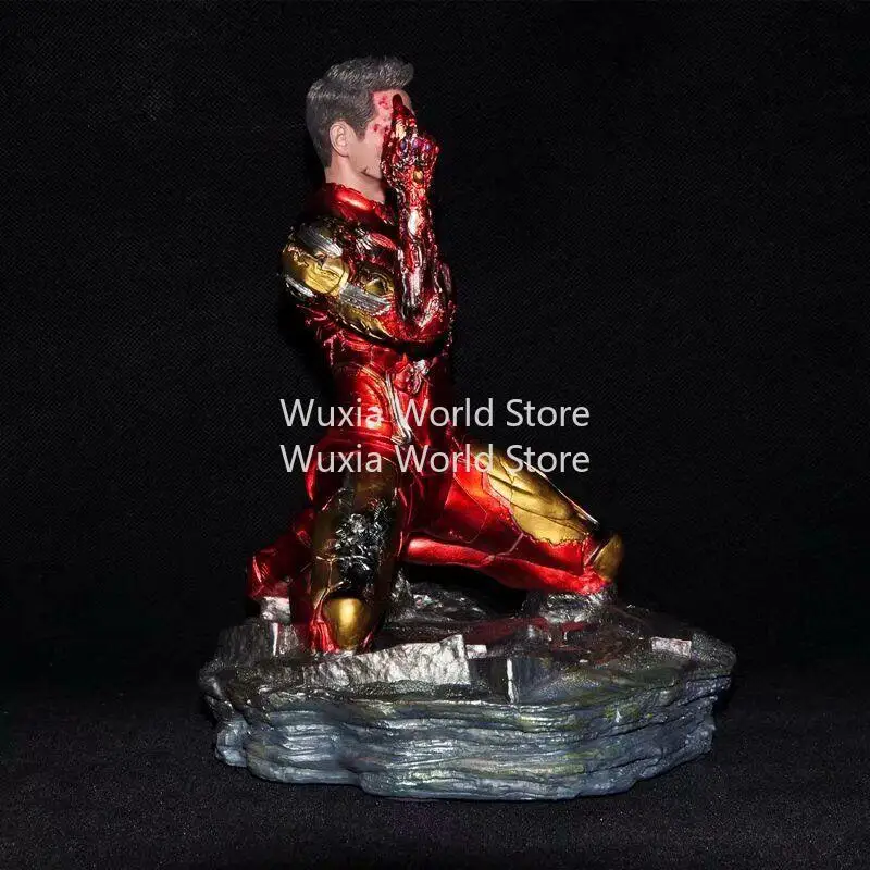 25 cm Iron Man MK85 Knielende Houding Figuur De Avengers Anime Figuren Collectie Desktop Ornament Decoratie Beste Cadeaus voor Jongens