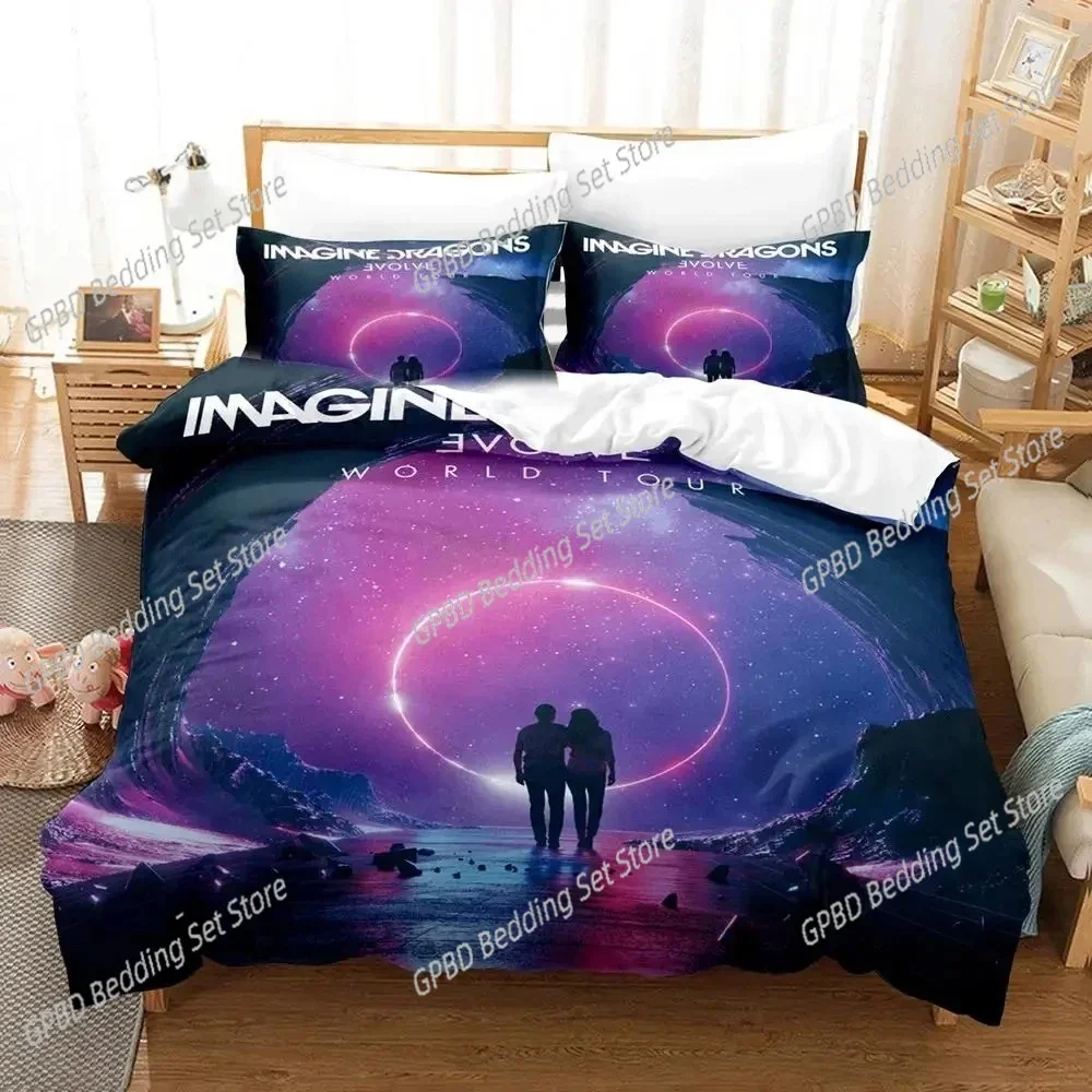 

Imagine Dragons Album 3D NEW Duvet Cover Pillowcase Bedding Set Adult Boy Girl Bedroom Decoration Children Single Double Large